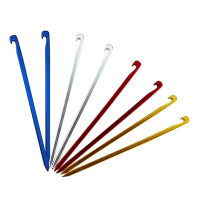 10 Pcs Canopy Stakes Aluminium Alloy Tent Peg Outdoor Camping Stakes Lawn Peg