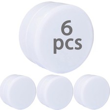 EMLTHORY 3 Sets Shower Curtain Weights Bottom, Magnetic Heavy 6pcs, White