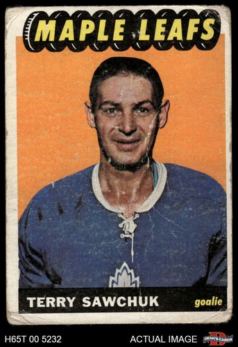 Terry Sawchuk #12 1965 Topps card