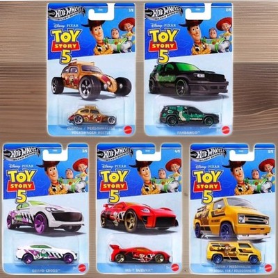  New 2026 Hot Wheels Silver Series Disney Pixar Toy Story 5 ( Set of 5) Mint 