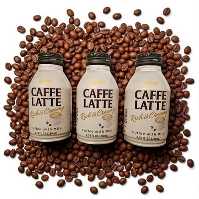 UCC Rich&Creamy Caffe Latte, Coffee with Milk, 8.79 Fl Oz - Pack of Three (3)
