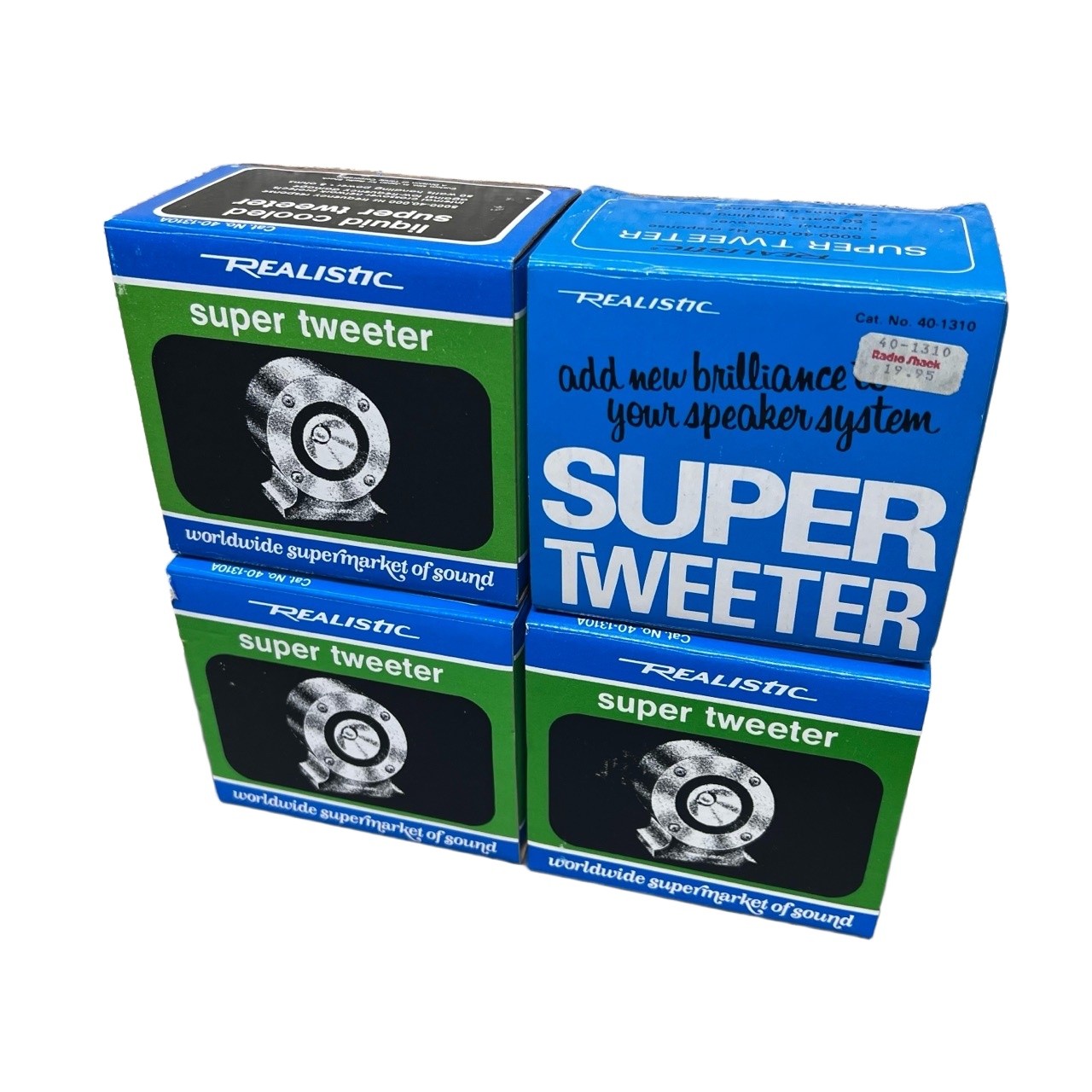 Vtg Realistic 40-1310A Super Tweeter Parts (4x Boxes Plastic Housings Manuals)