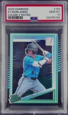 2025 Panini Donruss Clearly Rated Prospects PJ Morlando #168 PSA 10 GEM MT 8d2