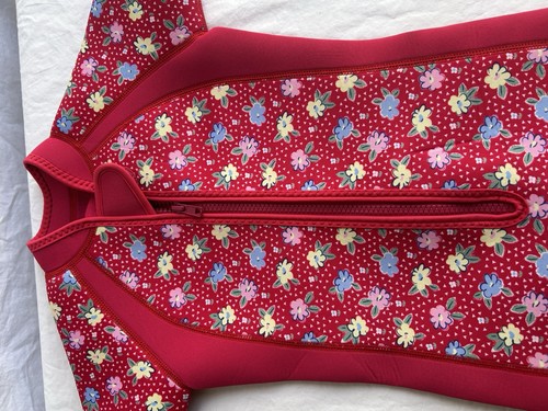 Jojo Maman Bebe Girls Wetsuit Size 2 - 3 Years Pink Floral Pattern Flowers - Picture 4 of 4