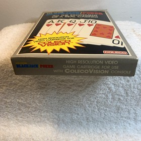 Ken Uston Poker & Blackjack Colecovision Coleco 1982 CIB Tested Works Moreinstor