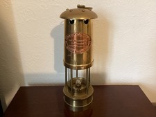 Replica British Coal Mining (South Wales) Brass/Copper Miners Safety 10” Lamp 
