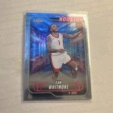 2024-25 Topps Chrome Cam Whitmore #140 Houston Rockets Basketball