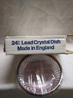 Crystal Bowl with silver rim by Leonard Silver circa 1950's 24% PbO lead crystal — photo 5
