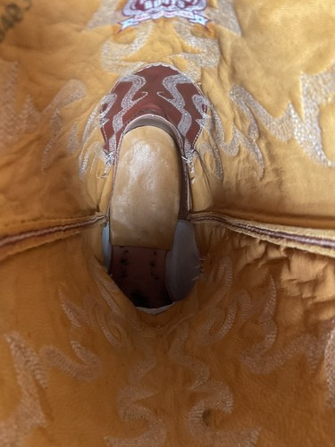 Nocona Smooth Ostrich Cowboy Boots | USA Made | Exotic | Men’s 10.5 C - Picture 3 of 23