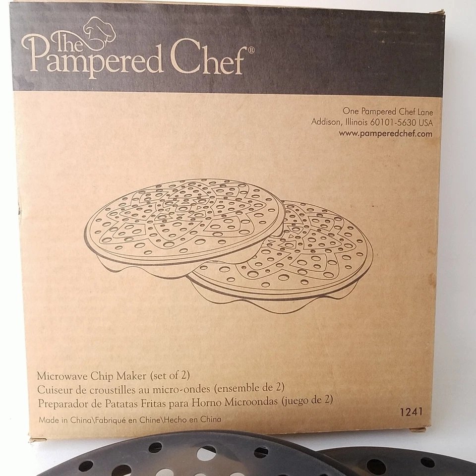 Máquina de papas fritas para microondas The Pampered Chef #1241 en caja 2 piezas 1241 1241 Foto 4 de 4