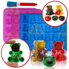 Fun Treats Chocolate Molds 2 inch Bear / 1 inch Piggy Gummy molds, Candy Molds