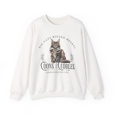 Felpa gatto Maine Coon regalo personalizzato per amanti dei gatti Mainecoon pullover maglietta
