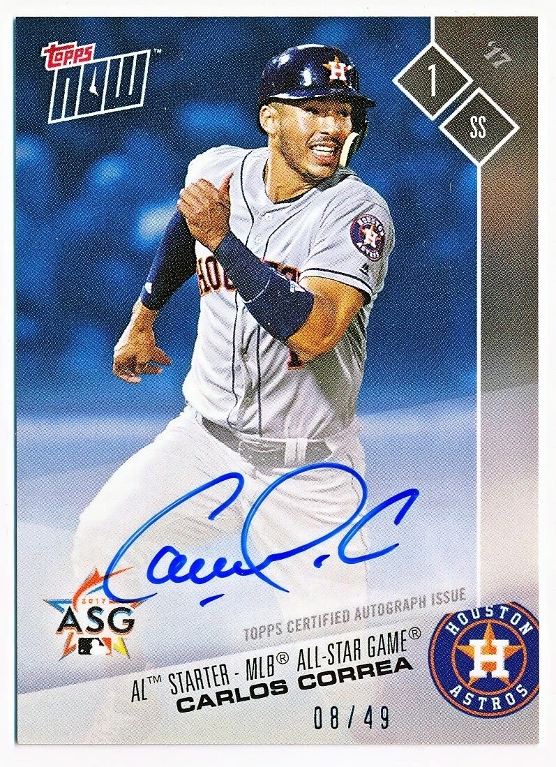 Carlos Correa Autographed Baseball Trading Cards for sale | eBay
