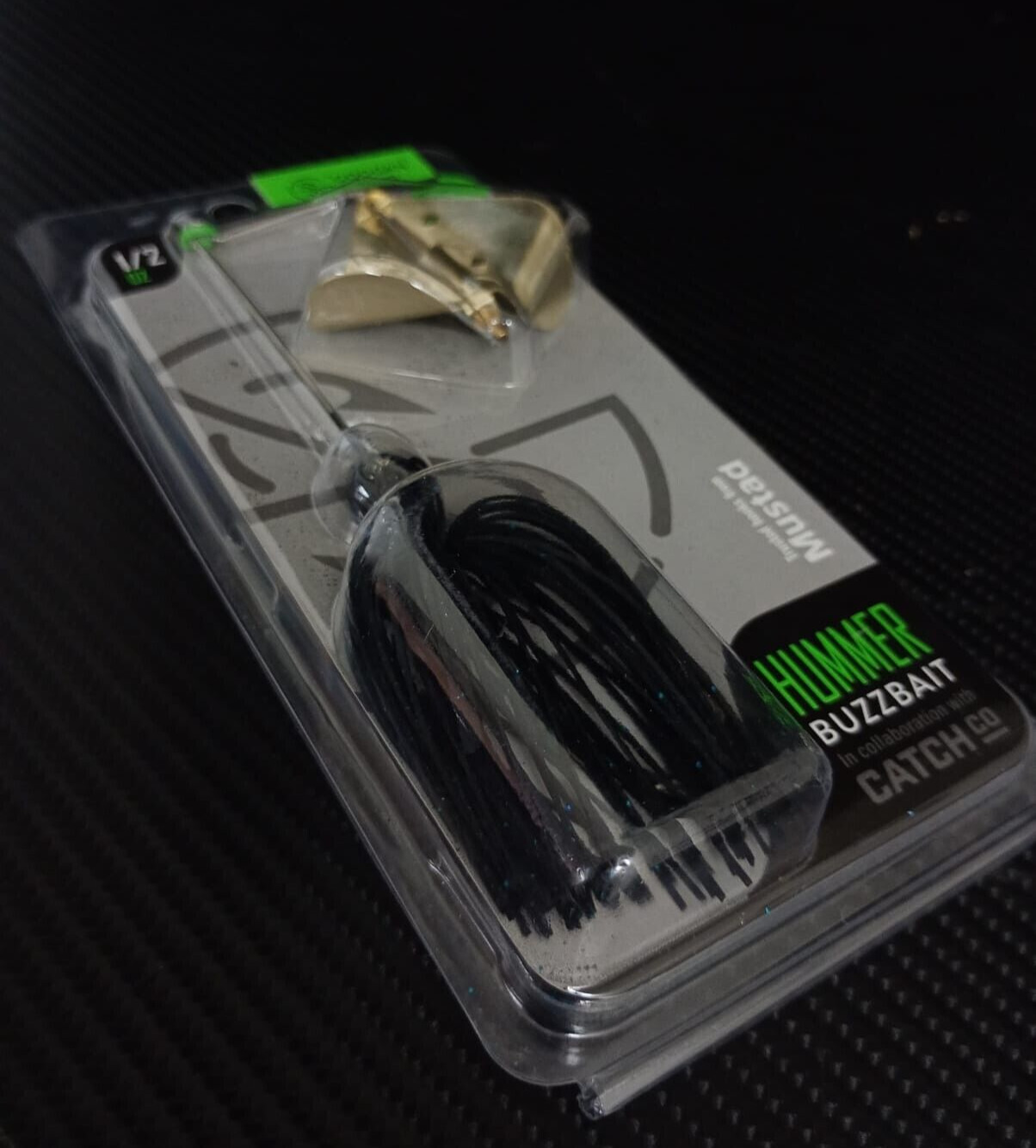 Googan Squad HUMMER BUZZBAIT Fishing Buzz Bait - Black Blue Flake, 1/2oz - Image 2