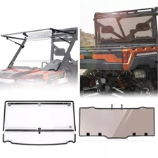UTV Front Flip + Rear Windshield Dark Tint for Polaris Ranger XP 900 1000 Crew