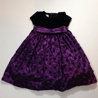 american princess dress purple Fancy American Princess Girl's Formal Occasion Dress - Size 5 - Purple/Black