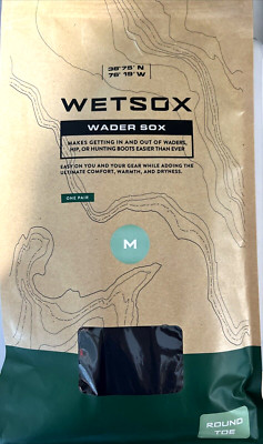 WETSOX WADER SOX - SIZE MEDIUM BLACK