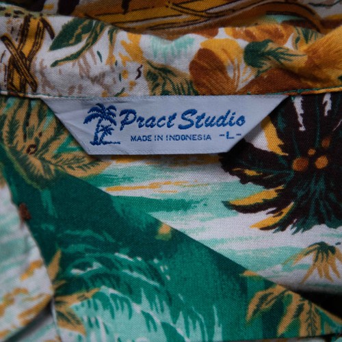 Pract Studio Button Down Hawaiihemd Kurzarm L - Bild 8 von 10