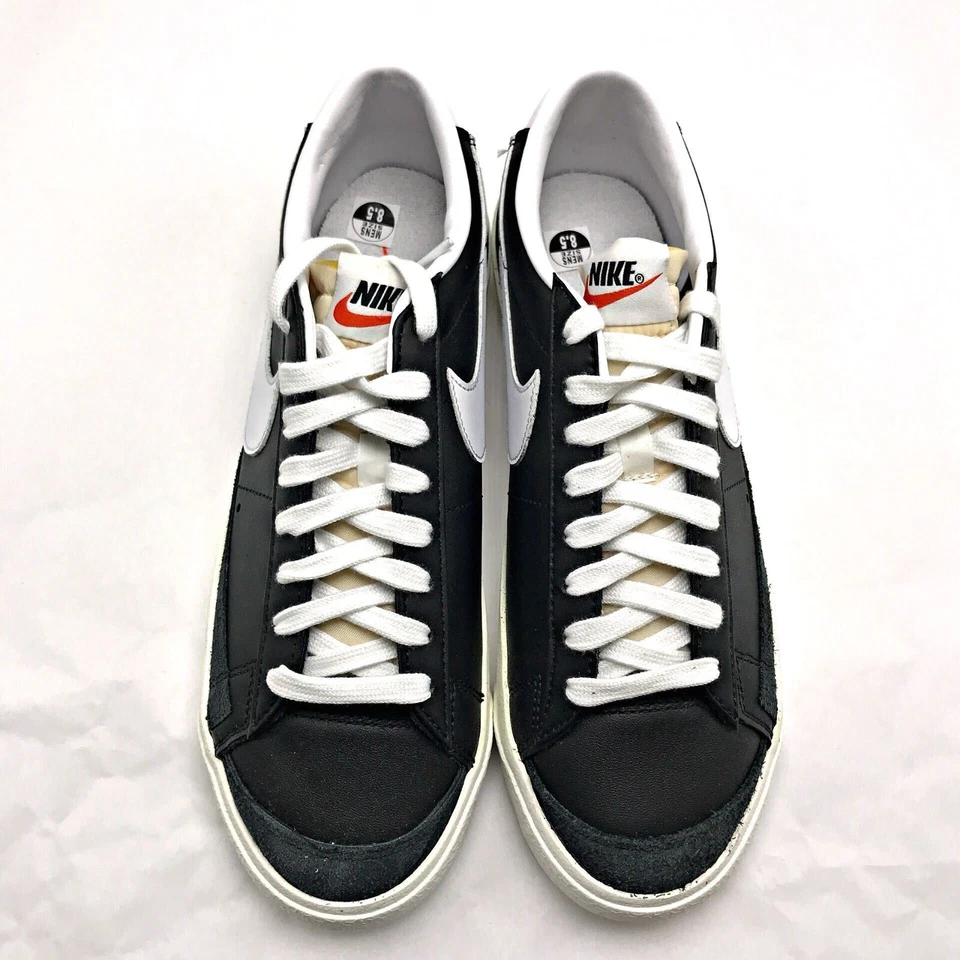 Nike Blazer Low 77 Vintage Black White Men's Shoes DA6364-001 sz 8-12 - Image 3 of 4