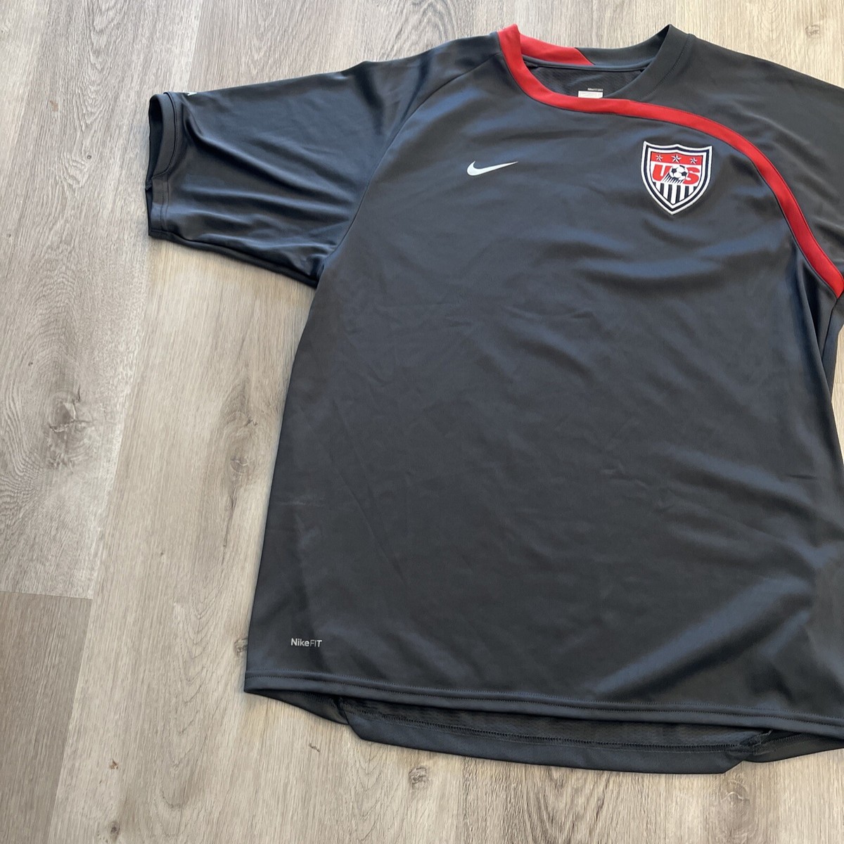 【NIKE】ナイキ ビンテージ アトレティコマドリードサッカーシャツ(M)灰色 NIKE ナイキ DV9751 069 DRY-FIT ACADEMY23ショートスリーブ