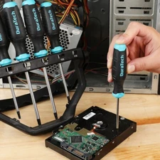 DURATECH 6PC Magnetic Torx Screwdriver Set Magnetic Tip S2 Steel Shaft W/Storage