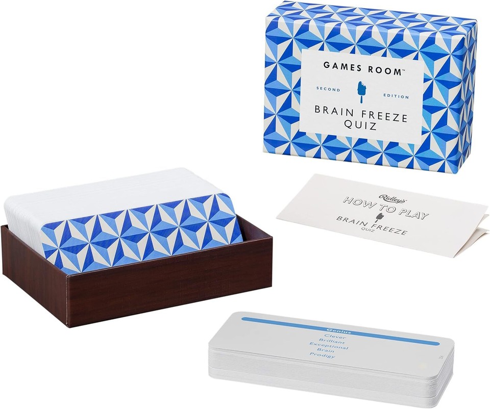 Ridley’s Brain Freeze Trivia Card Game Trivia Games for Adults and