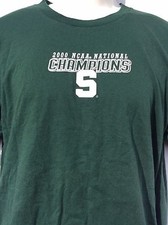 2000 Michigan State Spartans National Champs 2 sided t shirt Sz L Large new NWOT