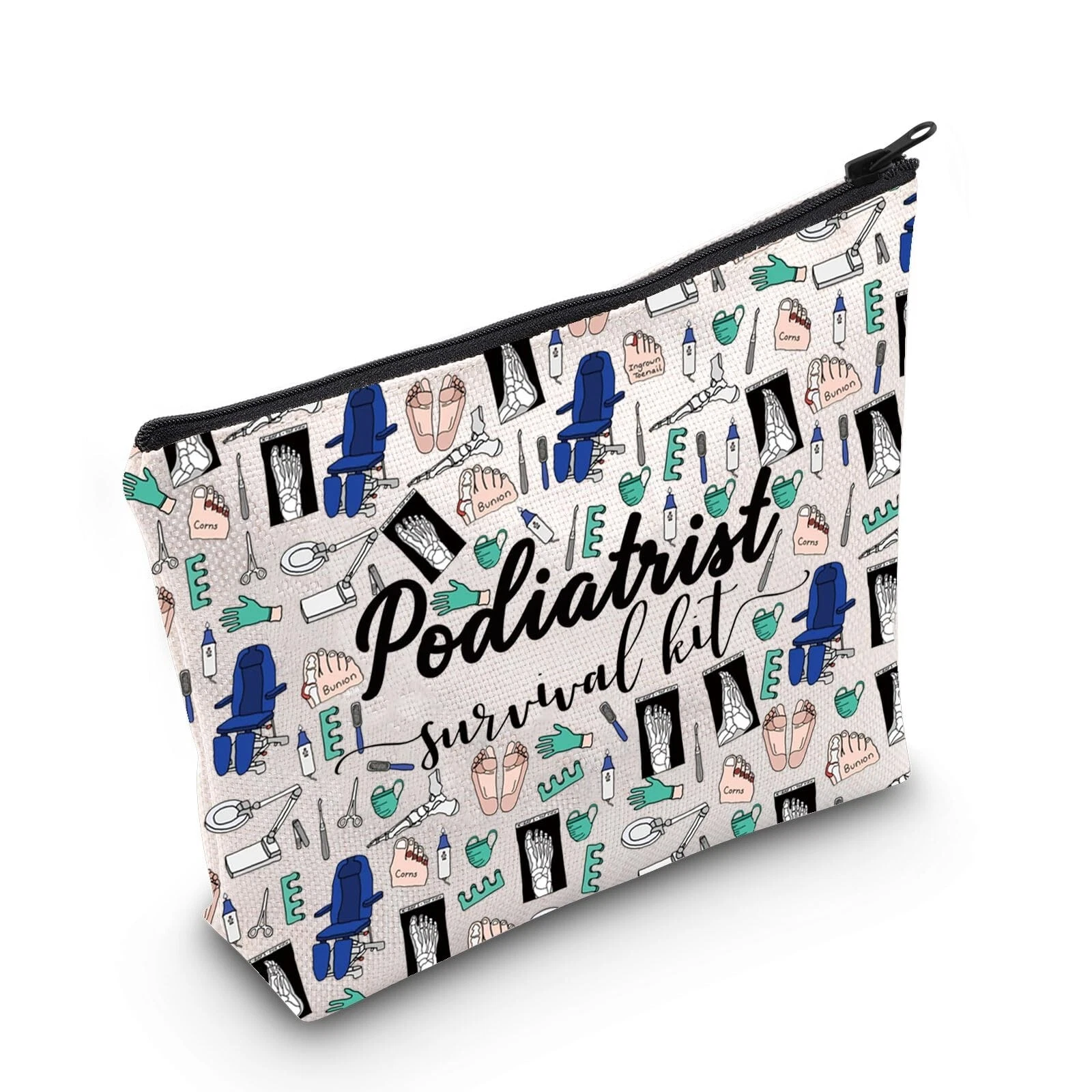 POFULL Podiatrist Appreciation Gift Podiatrist Cosmetic Bag Foot Doctor Gift ...