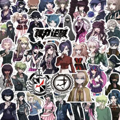 50pcs Decals Q Version Danganronpa Korekiyo Shinguji Paster Stickers Adorn Gifts