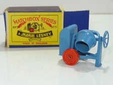lesney matchbox 3 SITE CEMENT MIXER - A TYPE SCRIPT BOX