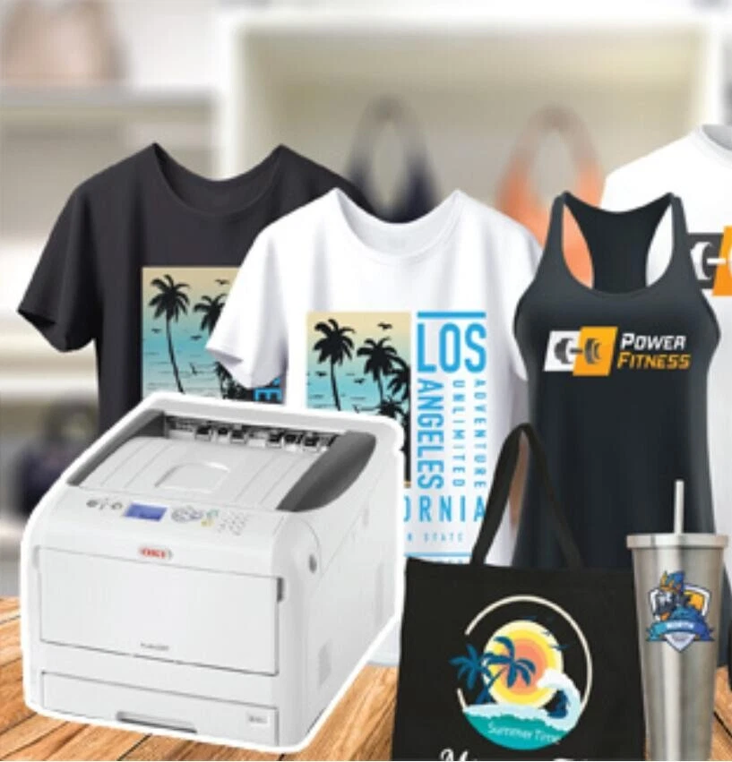 OKI WHITE TONER T SHIRT PRINTER A3 &amp; RIP SOFTWARE AS PRO8432WT PRO7411WT | eBay