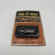 Vintage Magnetic Spare Key Holder USA Key Locker Car Key Hollywood Accessories
