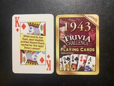 Swap Playing Card  R. CRUMB  Zap Comic  1943 TRIVIA  QUEEN OF DIAMONDS