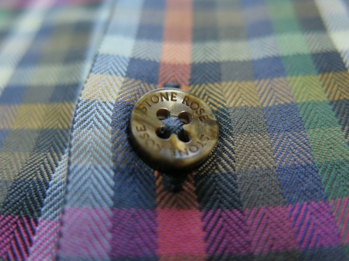 Stone Rose Men Long Sleeve Pima Cotton Colorful Checks Casual Shirt Euro 4 Large - Picture 10 of 12