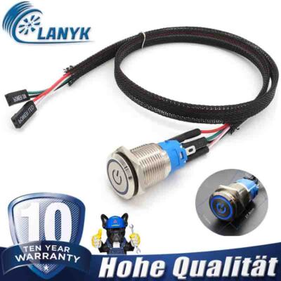 PC Host Start Power SW Button Switch Computer Reset SW Button Switch 50/100CM 5A