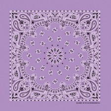 Lavender Paisley 22x22in HAV-A-HANK Bandanna 100 Cotton USA Made