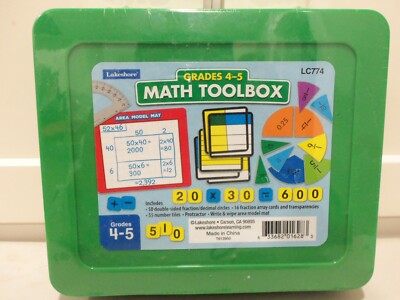 Lakeshore LC774 Math Toolbox for Grades 4-5. | eBay