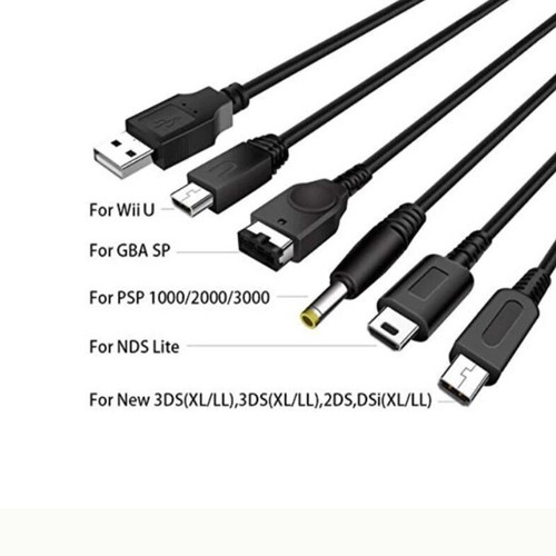 5in1 USB Charger Charging Cable for Nintendo NDSL / NDS /GameBoy Advance GBA SP - Picture 2 of 6