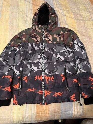 Superdry Mens Camo Mix Sports Puffer 