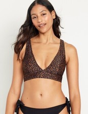 Old Navy Women s V-Neck Longline Bikini Swim Top Size XS Small XXL 27