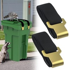 2 Pcs Trash Can Locks for Animals,Garbage Can Locks for Animals with Metal Cl...