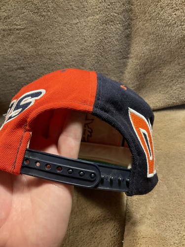 Vintage 90’s American Needle Detroit Tigers Snapback Hat MLB Side Wave Wool - Picture 5 of 12