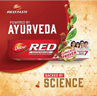200g Dabur Red Herbal Ayurvedische Natürliche Zahnpasta Gesundheitsschutz Zahnfleisch Zähne 