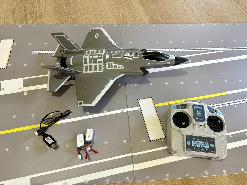RC F35 Lightning 30mm EDF Jet 2.4G Brushless 4s Power Gyro RTF With 2 Batteries - Bild 1 von 4
