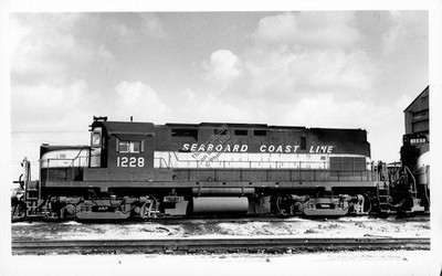 SEABOARD COAST LINE SCL Railroad Alco C420 #1228 Lokomotive Original Foto