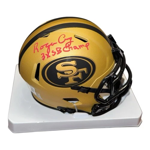 ROGER CRAIG SIGNED SAN FRANCISCO 49ERS RAVE MINI HELMET BECKETT BAS COA