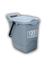 2 x Food Waste Bin House Number Stickers 140mm x 90mm ? Waterproof, UV Resistant