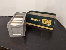 Vtg ARGUS Auto Slide Changer Trays Magazines Slides Original Box With...