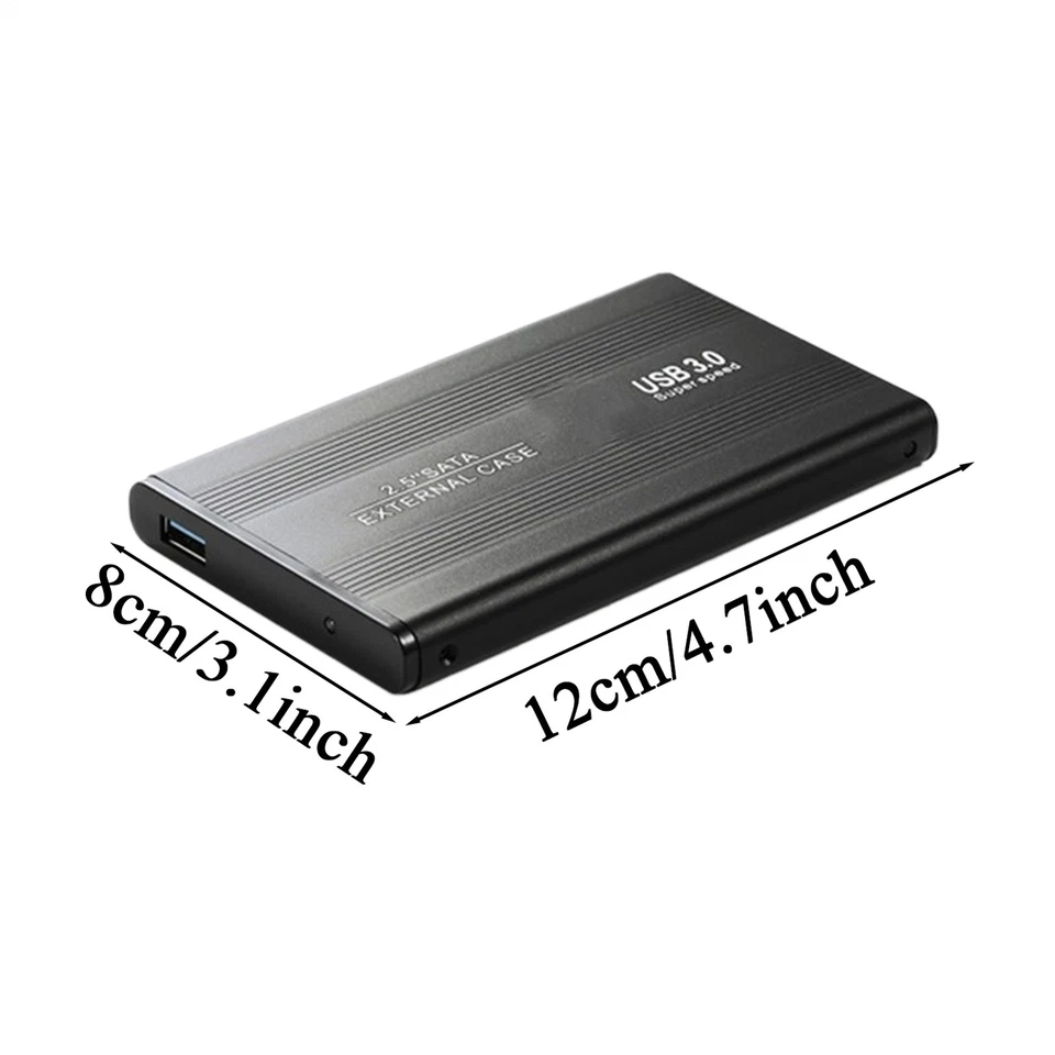 External Hard Drive Thin Lightweight 2TB USB 3.0HDD Portable External Hard Drive - Immagine 2 di 4