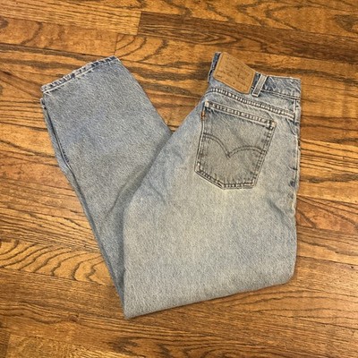 VTG Levi s 560 Loose Fit Tapered Leg Jeans Blue Orange Tab 31x29